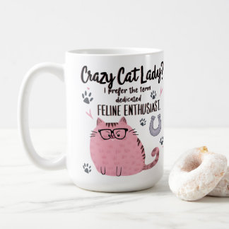Mug Folle de chats ? Cadeau drôle pour amateur de chat