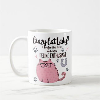 Mug Folle de chats ? Cadeau drôle pour amateur de chat