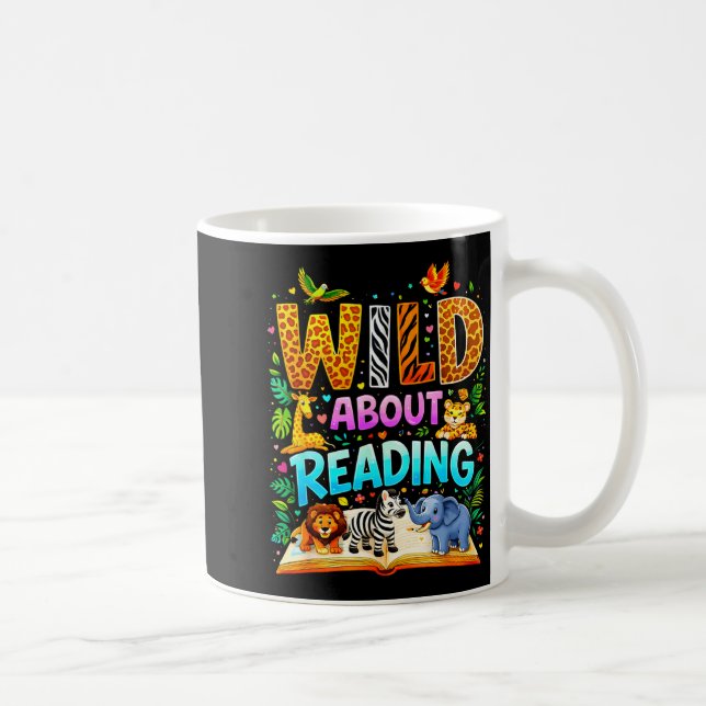 Mug Folle de lecture amoureux livre drôle bibliophile (Droite)