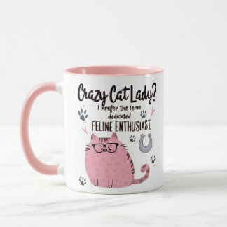Mug Folle des chats ? Cadeau drôle pour amateur de cha