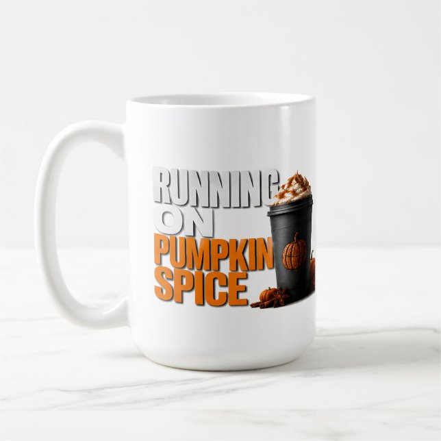 Mug 🎃 Fonctionnant sur la citation de la citrouille é (Gauche)