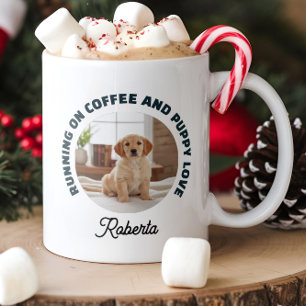 Mug Fonctionne au Café et à l'Amour de Chien, Photo Pe
