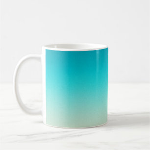 Mug Fond Abstrait Dégradé Bleu Aqua Ombre Douce