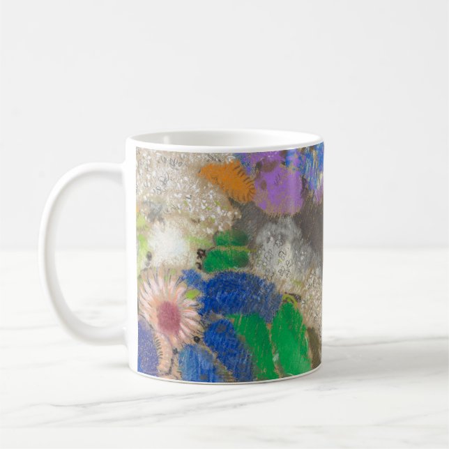 Mug Fond de fleurs abstraites d'Odilon Redon. (Gauche)