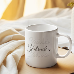 Mug Fond de signature flottante