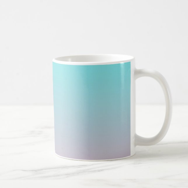 Mug Fond dégradé simple du sarcelle au rose (Droite)