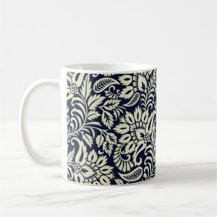 Mug Fond Floral Indien Design Vintage