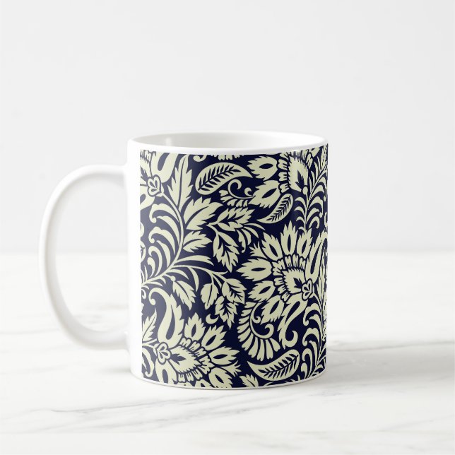 Mug Fond Floral Indien Design Vintage (Gauche)