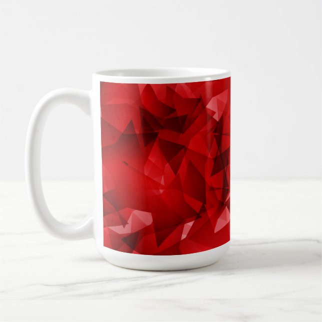 Mug Fond géométrique abstrait rouge-51083 (Gauche)