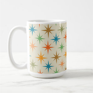 Mug Fond Milieu de Siècle Moderne Coloré Explosion Ato