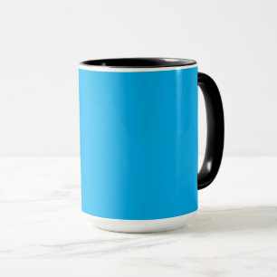 Mug Fond uni bleu cyan Style minimaliste d'été