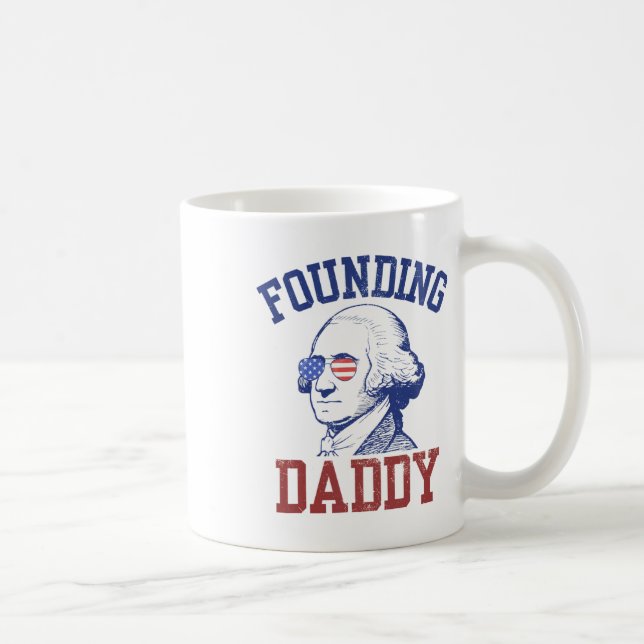 Mug Fondateur Daddy George Washington Funny 4 juillet (Droite)