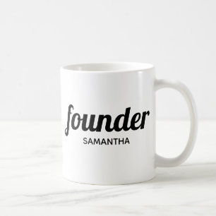 Mug Fondateur professionnel moderne personnalisé