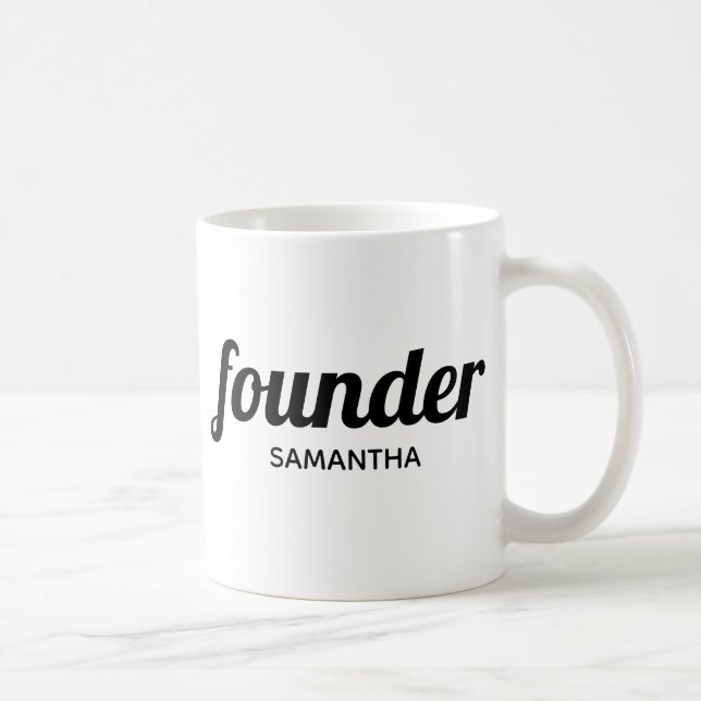 Mug Fondateur professionnel moderne personnalisé (Droite)