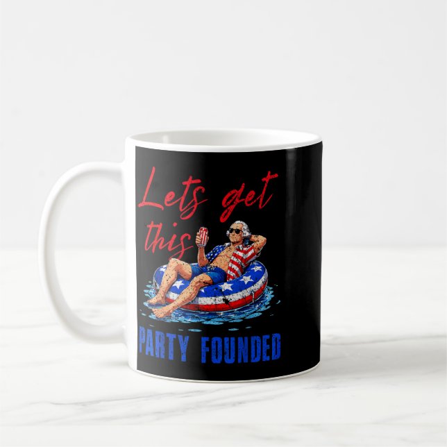 Mug Fondons Cette Fête Flotteur De Piscine États-Unis  (Gauche)