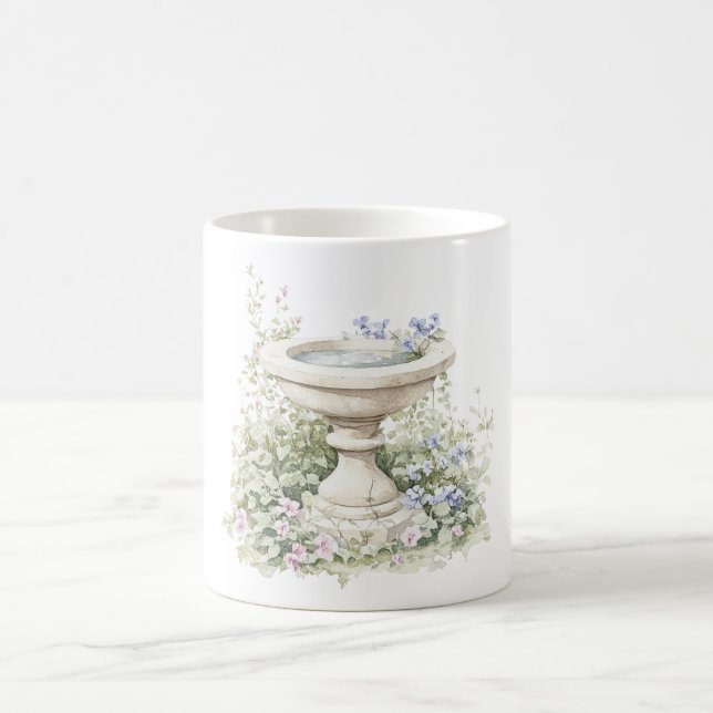 Mug Fontaine aux fleurs bleues (Centre)