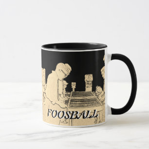 Mug FOOSBALL vintage FUZBOLL PHOTO ART TABLEAU DE FOOT