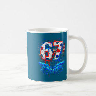 Mug Football 67 six sept 4 juillet rouge blanc bleu dr