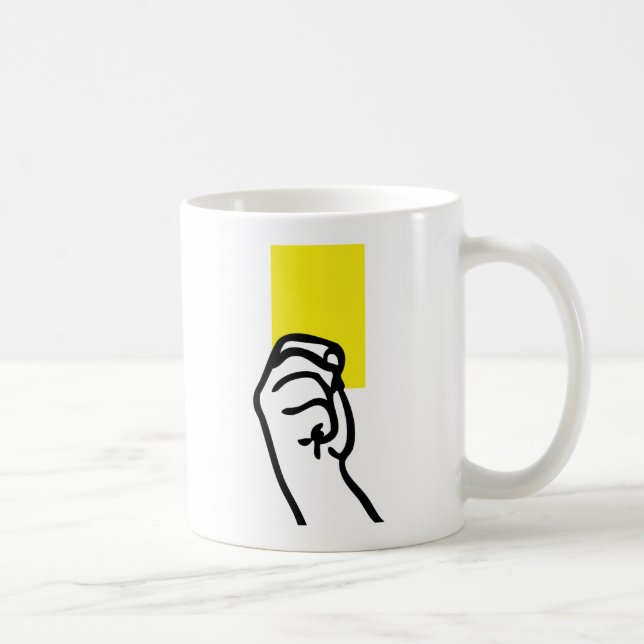 Mug Football à carte jaune (Droite)