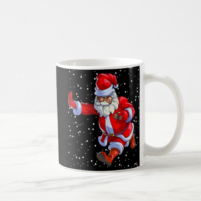 Mug Football afro-américain noir Santa Claus Afro C (Droite)