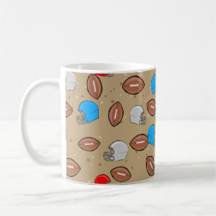 Mug Football américain - Casque et balle Motif sans co