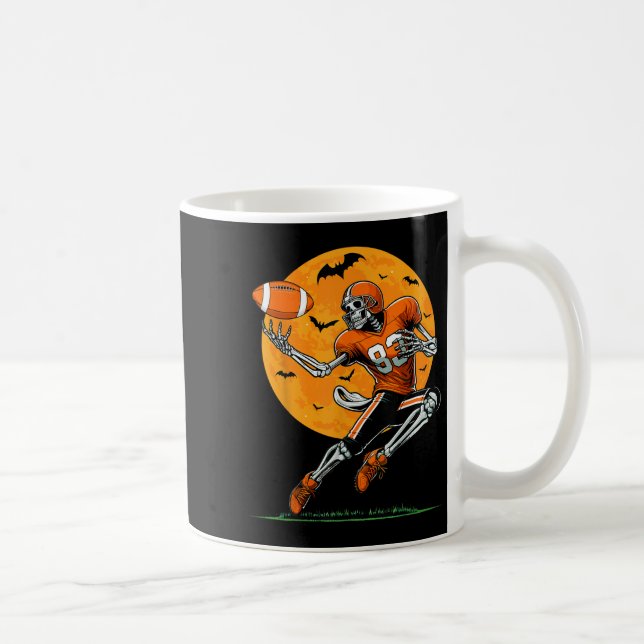 Mug Football américain squelette garçons Halloween foo (Droite)