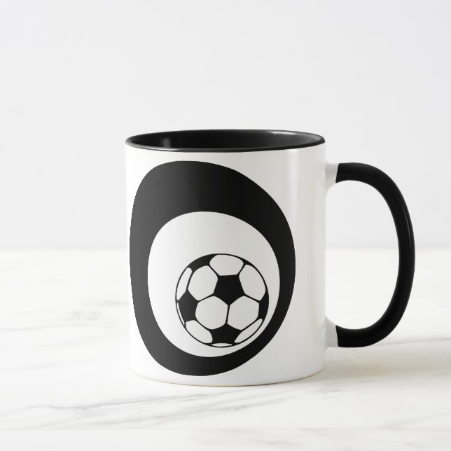 Mug football. cercles noirs. (Droite)