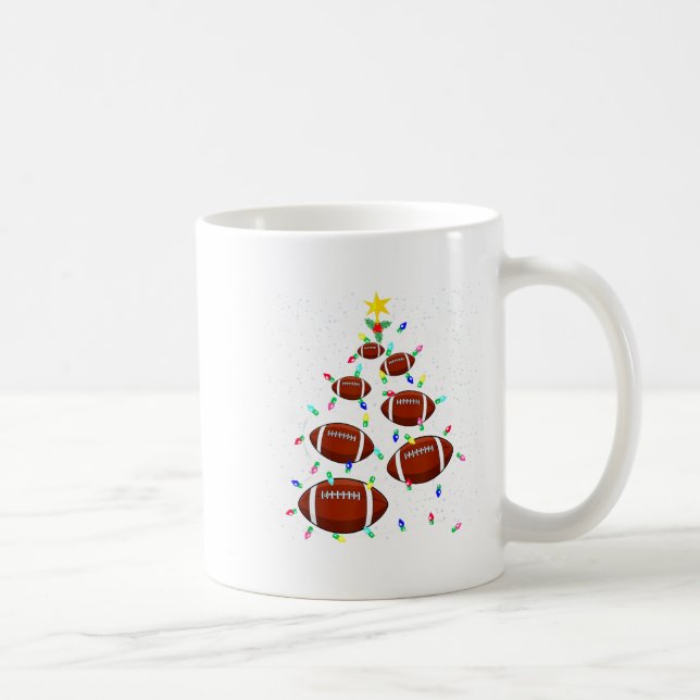 Mug Football Christmas Tree Light Xmas Football Boys G (Droite)