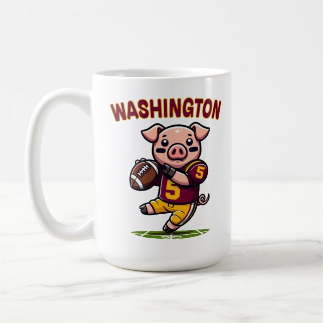 Mug Football de Hog à Washington (Gauche)