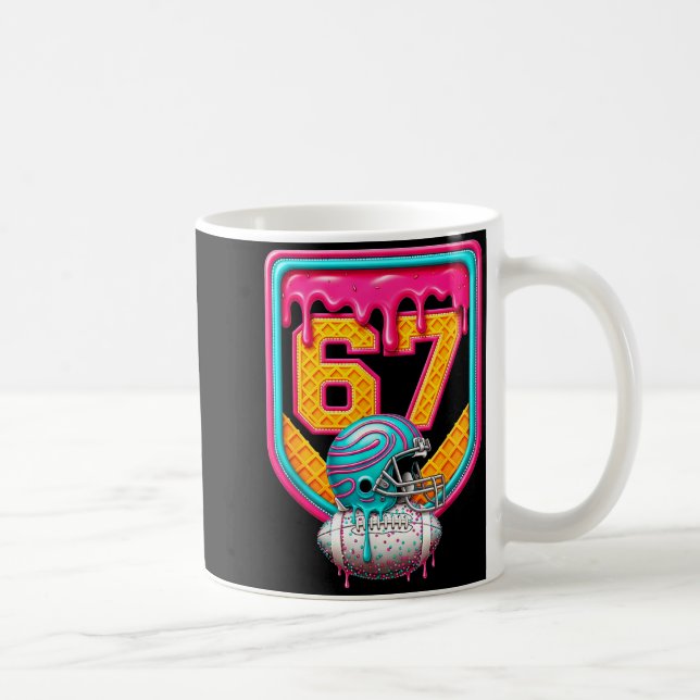 Mug Football Drip Number 67 Football Player  (Droite)