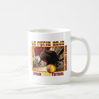 Mug Football du football de Taureau d'Espagnol de