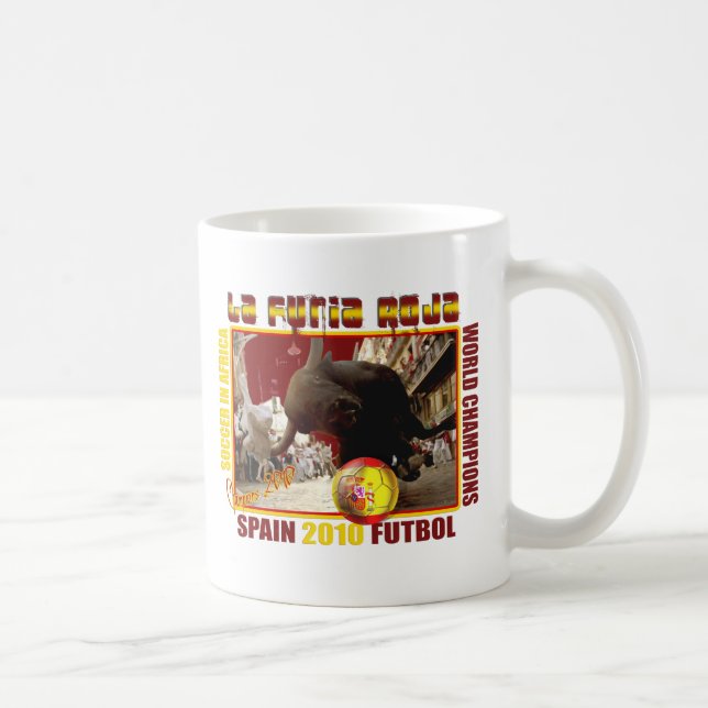 Mug Football du football de Taureau d'Espagnol de (Droite)