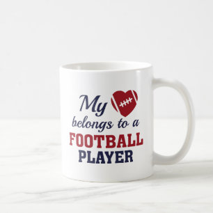 Mug Football Heart Belongs