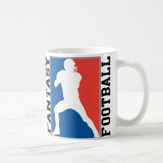 Mug Football Imaginaire, logo rouge blanc et bleu (Droite)