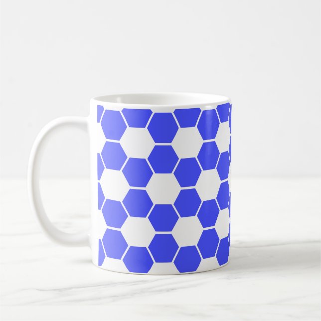 Mug Football inverse / Soccer Ball Texture (Gauche)