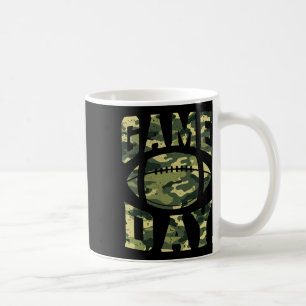 Mug Football Jeu Jeu Jour Camo Drapeau Patriotique Usa