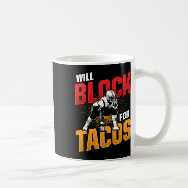 Mug Football Lineman Pour Tacos Offensive Pla (Droite)