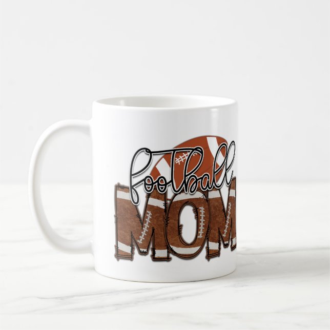 Mug Football Mom Sports Équipe de jeu Fan (Gauche)