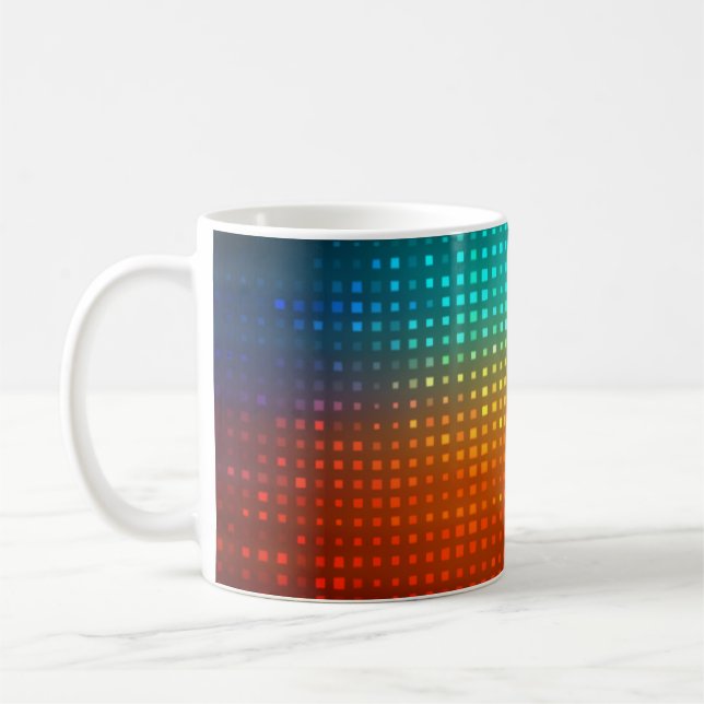 Mug football multicolore Abstrait, lumières artistique (Gauche)