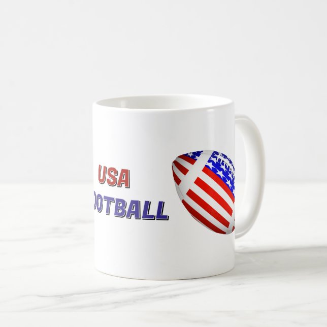 Mug Football Patriotique Américain (Devant droit)