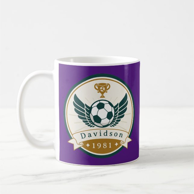Mug - Football - Personnalisé - Ajouter un nom (Gauche)