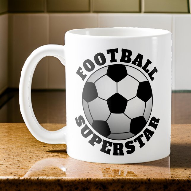 Mug Football Soccer Superstar Sport (Football Superstar Mug)