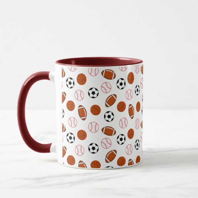 Mug Football Sport Motif (Gauche)