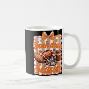 Mug Football Touchdown Season, Fall Football Coquette,