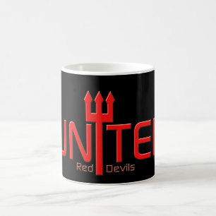 Mug Football United Red Devils rouge et noir