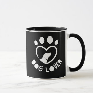 Mug for dog lovers with the quote "Dog lover"
