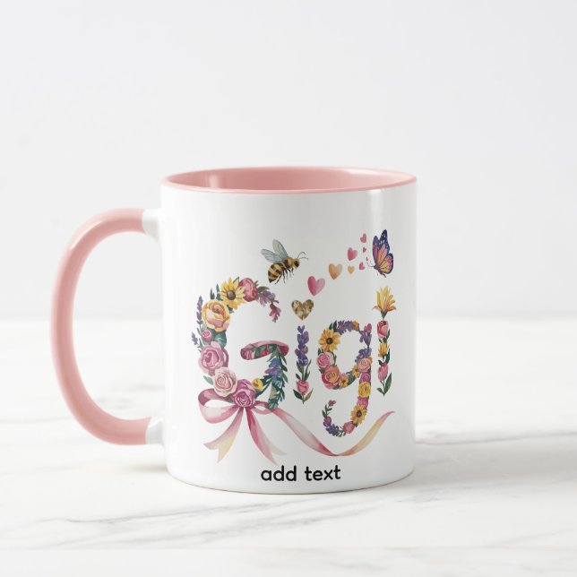 Mug for Nana, Mimi, Gigi, Grammy, Nonna, Grandma,  (Gauche)