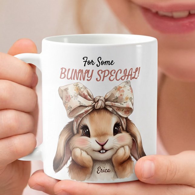 Mug For Some Bunny Special Cute Easter Coquette Bunny  (Créateur téléchargé)