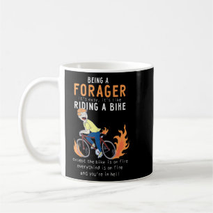 Mug Forager Comme équitation Vélo Cycliste Drôle