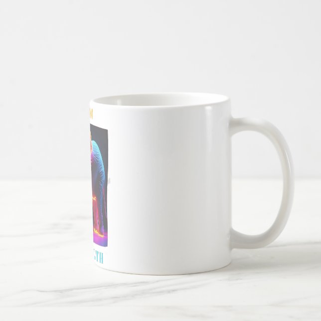 MUG "FORCE DE L'ÉQUIPE D'AMOUREUX ÉLÉPHANT" (Droite)